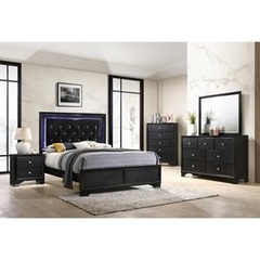 Crown Mark - Micah Queen Bed, D/M, Night Stand, & Chest