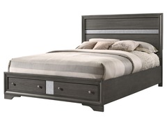 Crown Mark - Regata King Bed w/Storage Footboard