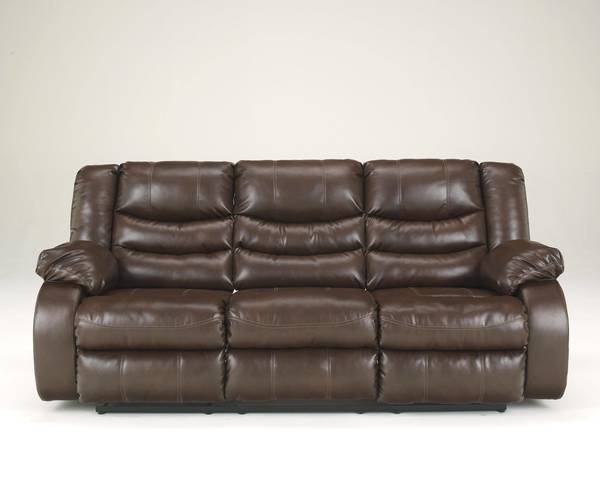 Ashley Furniture - Linebacker DuraBlend Espresso Reclining Sofa