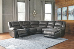 Ashley Furniture - 6pc Nantahala Slate ZeroRCL&RCL Consolew/RAFChaise
