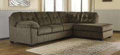 Ashley Furniture - Accington - Earth Sectional RSF Chaise