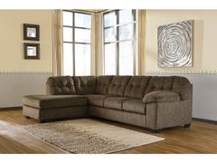 Ashley Furniture - Accington - Earth Sectional LSF Chaise