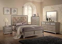 Lila King Bed, D/M, Night Stand, & Chest