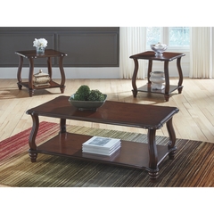 Ashley Furniture - Carshaw Rect Traditional Coffee & End Tables Set