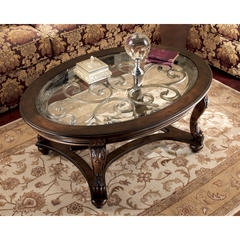 Ashley Furniture - Norcastle - Dark Coffee and End Tables