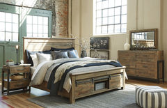 Ashley Furniture - Sommerford King Bed w/Storage Footboard