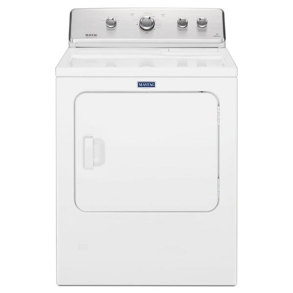 Maytag - 7cf White Elec Dryer-12Cycles,4Temp,IntelliDry®