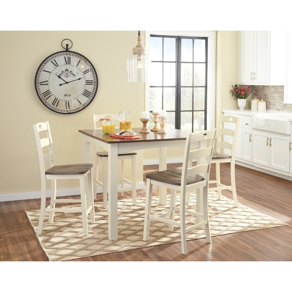Ashley Furniture - Woodanville Square Counter Height Tbl w/4 Chairs