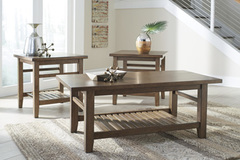 Ashley Furniture - Zantori Coffee and End Tables Set