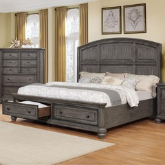 Lavonia King Bed w/FB Storage, D/M, & NS