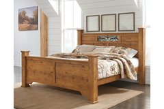 Ashley Furniture - Bittersweet King 4-Poster Bed