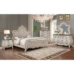 Crown Mark - Ashford Queen Bed, D/M, Night Stand, & Chest