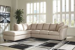 Ashley Furniture - Darcy - Stone "L" Sectional (LAF Chaise)