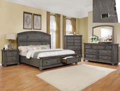 Lavonia Queen Bed w/Storage FootBoard, D/M, & NS,