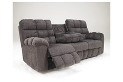 Ashley Furniture - Acieona Slate Double Rcl Sofa w/Drop Down Table
