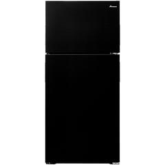 Amana - 14.4 cu ft Top-Freezer Refrigerator - Black