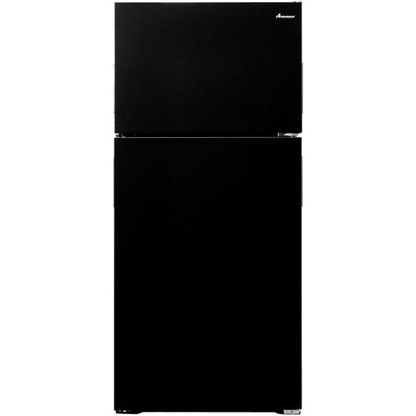 Amana - 14.4 cu ft Top-Freezer Refrigerator - Black